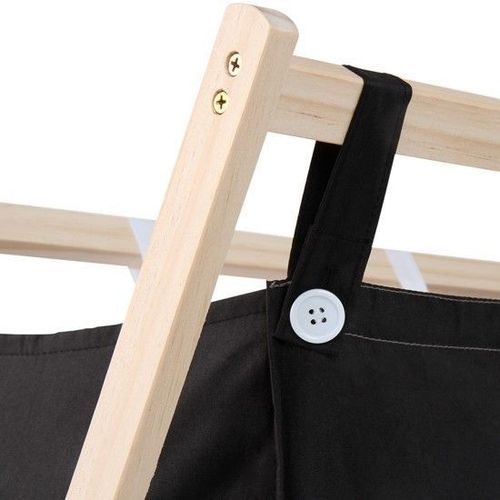 Jago® Wäschesortierer 3 Fächer Holz Wäschekorb Wäschebox Wäschesammler