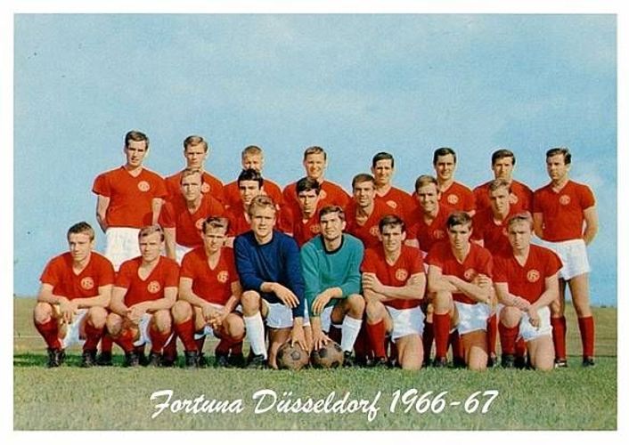 Fortuna Düsseldorf Mannschaftskarte 1966-67