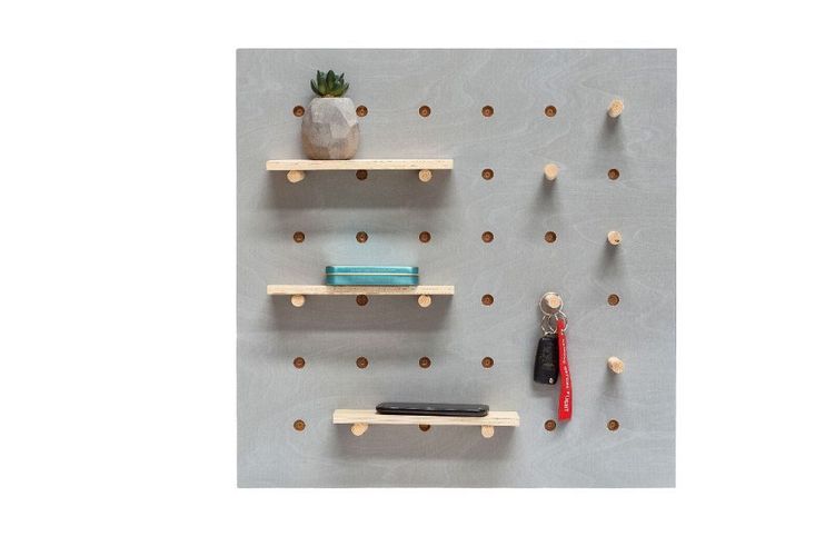 Ragaba grau Pegboard Steckbrett Lochplatte Lochwand Wandregal