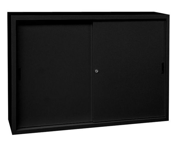 Schiebetürenschrank Sideboard 160cm breit Stahl Büro Aktenschrank