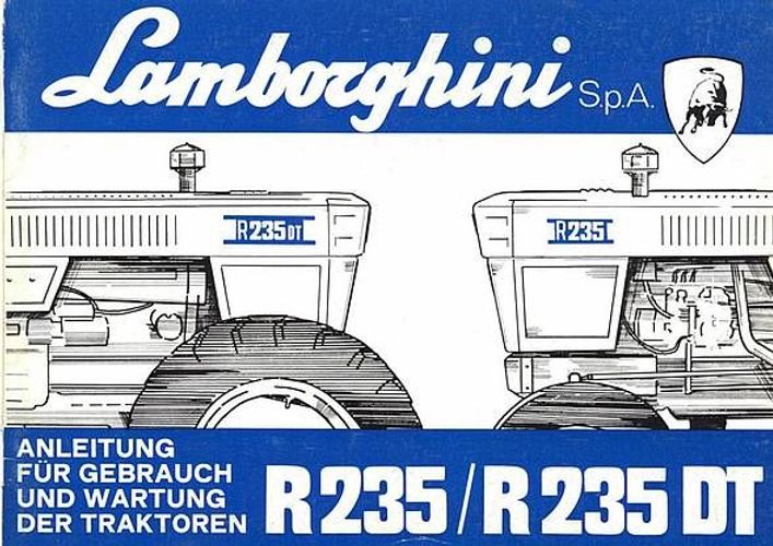Manuale Uso E Manutenzione Trattore Lamborghini R235 - 235 DT (su CD)