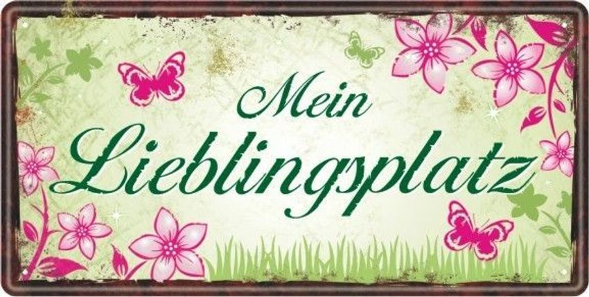 Grosses Metallschild Blechschild Fur Den Garten Lustiger Spruch