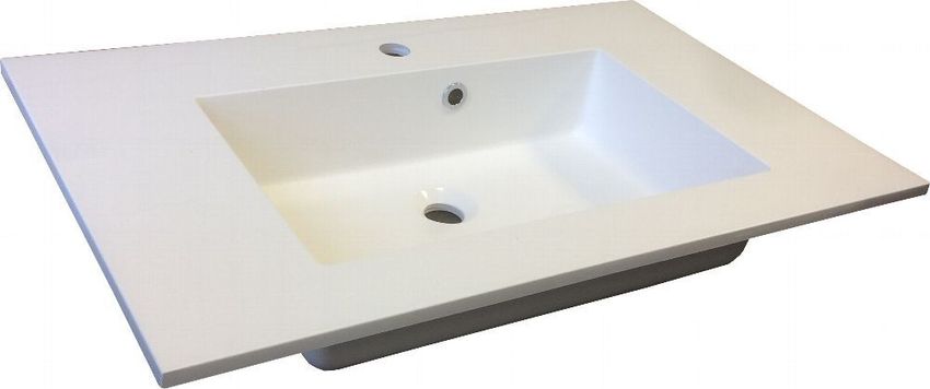 Badmöbel Badezimmer Regina 5tlg Set in Grau matt + Weiss matt 80 cm