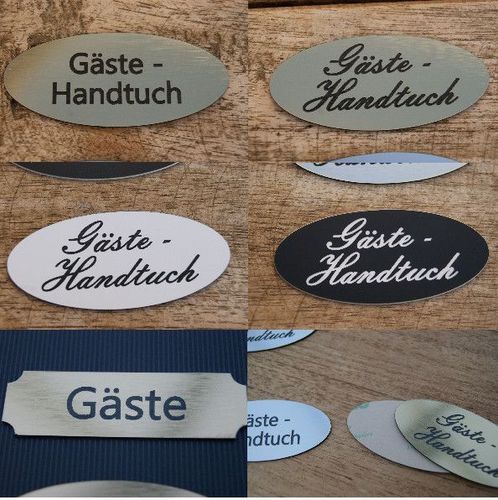 Schilder Tafeln Gaste Gastehandtuch Schild Gravur Silber Gold Weiss Schwarz Selbstklebend Mobel Wohnen A2privathospital Dk