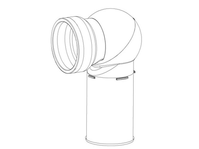 Dallmer Atlasbogen 87 DN100 WC Abfluss Atlas Bogen 280527