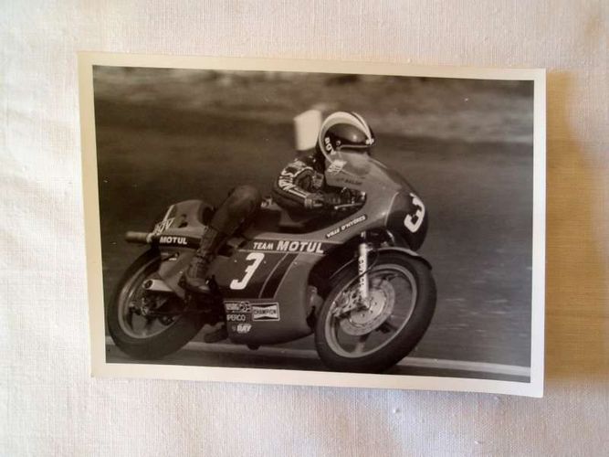 Altes Foto Rennsport Motorrad 80er Jahre Balde Kawasaki Kaufen Bei Hood De