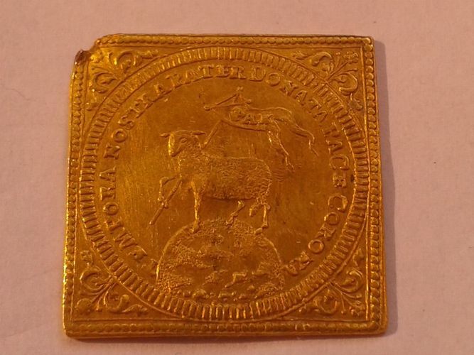 Doppelte 2 Dukatenklippe 1700 6 g Gold Nurnberg Lammdoppeldukat Lammpragung Kaufen Bei Hood De