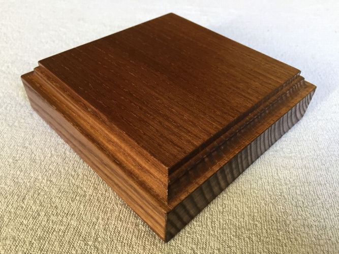 Holzsockel Quadratisch Stärke 40mm Esche massiv Sockel !Farbe und Größe