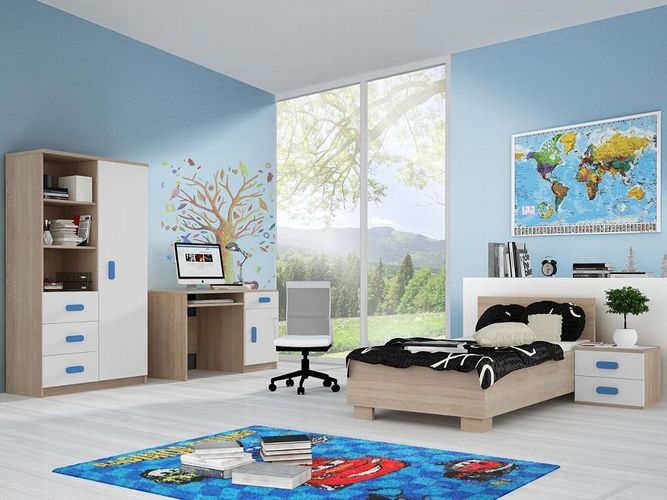 Jugendzimmer Calbe Iii Modern Design Set Kinderzimmer Mobel Komplett Bett Regal Kaufen Bei Hood De