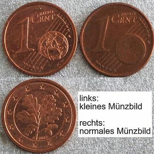 1 Cent 02 J Euro Variante Fehlpragung Kleines Munzbild Kmb Kaufen Bei Hood De