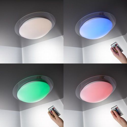 Led Deckenleuchte Farbwechsel 16 Farben Mit Fernbedienung Schlafzimmer Lampe Kaufen Bei Hood De