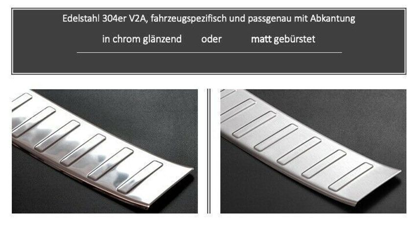Für Audi A6 4F C6 Avant Ladekantenschutz V2A Edelstahl Abkantung Chrom Rostfrei
