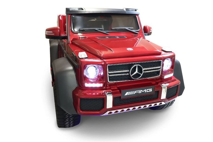 Elektro Kinderauto 2 Sitzer Mercedes Benz G63 6x6 Farbe Rot Metallic Kinderfahrzeug Kaufen Bei Hood De