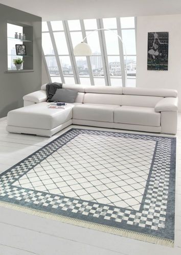 Teppich Modern Teppich Wohnzimmer In Grau Creme Kaufen Bei Hood De