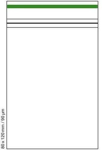 Green Line druckverschlußbeutel Zipper Sachet zip 70x100mm 60µ Transparent