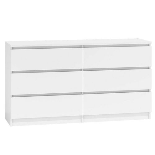 Kommode Mit 6 Schubladen Sideboard Weiss Anrichte Holz Schubladenschrank Schrank Kaufen Bei Hood De