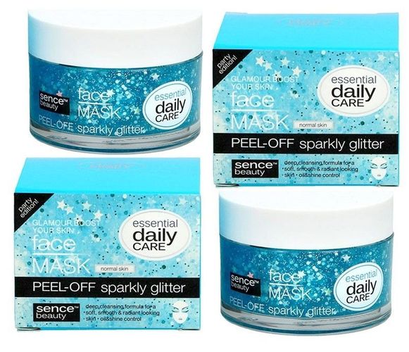 Daily Care Sence Beauty Face Mask Peel Off Sparkly Glitter Glamour Boost Normal Haut Kaufen Bei Hood De