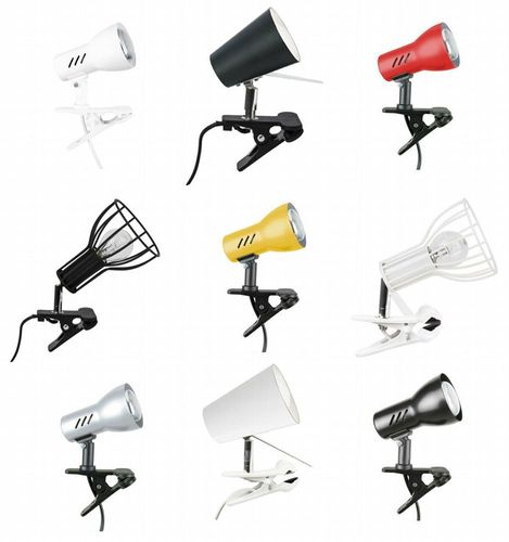 Klemmleuchte Lampe Schreibtisch Leuchte Spot Strahler E14 E27 Schwarz Bunt Weiss Kaufen Bei Hood De