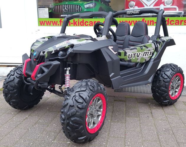 Utv Buggy Mx 2 Sitzer Allrad 4x4 Jungle Army Kinder Elektroauto Kaufen Bei Hood De
