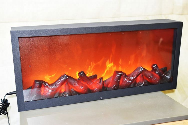 Impressionen LED-Laterne Kaminfeuereffekt breit täuschend echt Kamin