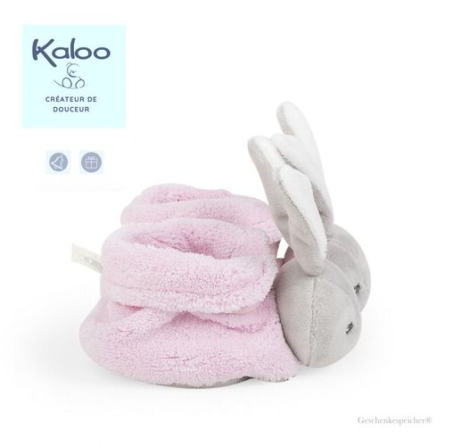 Kaloo Baby Söckchen Hase Plume Rosa 0-3 Monate Extraweich Glöckchen Geschenkbox