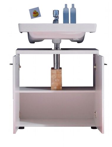 Waschbeckenunterschrank Nightlife weiß Hochglanz tiefzieh kaufen bei