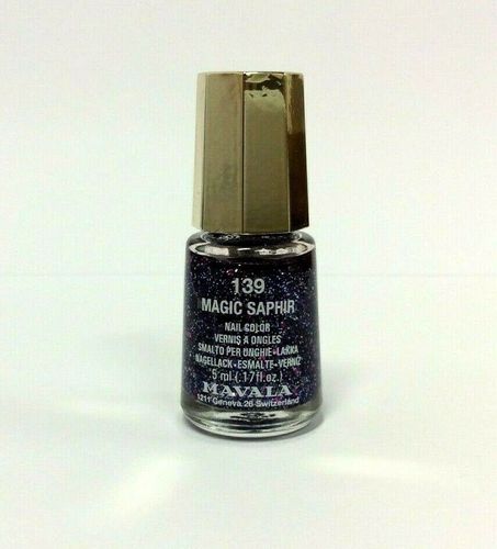 Mavala 5ml Mini Glitzer Nagellack Magic Saphir Blau Lila Violett Glitter 139 Kaufen Bei Hood De