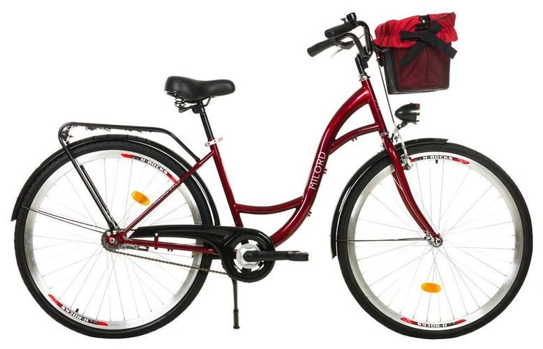 26 Zoll Damenfahrrad MILORD Citybike Mit Korb Stadtrad