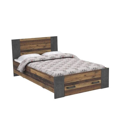 Jugendbett 120x200 Holz Optik Cleo Kaufen Bei Hood De