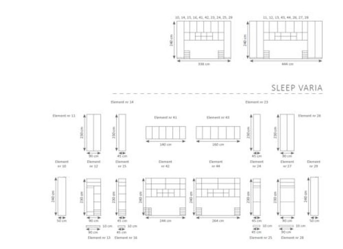 Schrank Bett Betten Wandschrank Polster Schränke Kleiderschrank