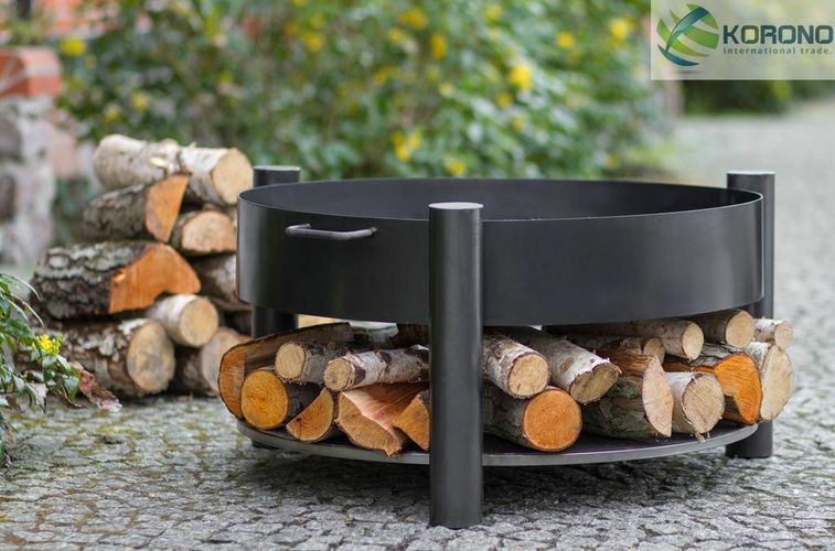 Höhe 31 cm Feuerkorb Grillfeuer Feuerstelle Feuerschale aus Stahl Ø 100 cm