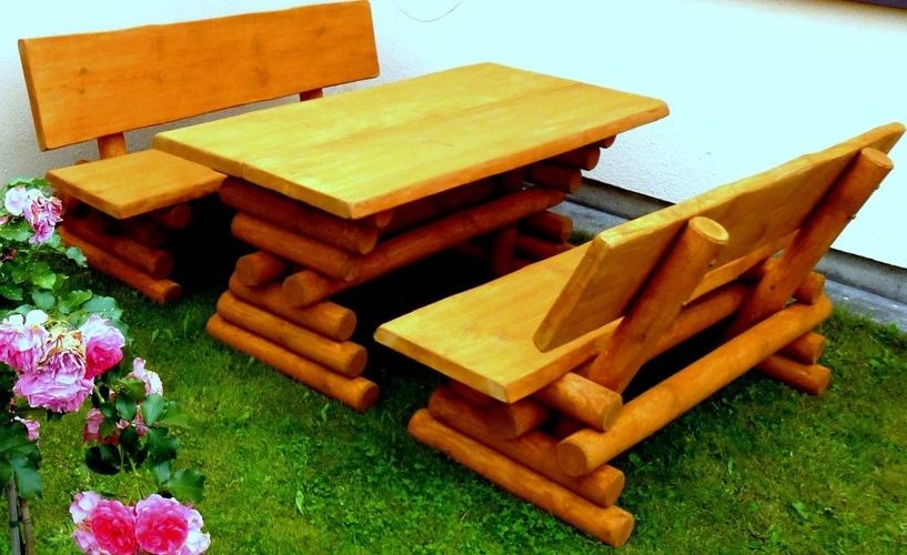 Neu Holz Gartenmöbelsets, Terrassenset DE, Farbe wählbar kaufen bei Hood.de
