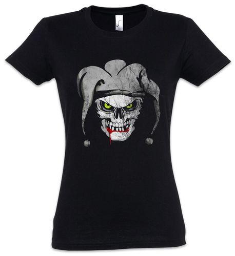 Joker Skull I Damen T Shirt Schadel Dead Totenschadel Totenkopf Tattoo Art Kaufen Bei Hood De Material Baumwolle