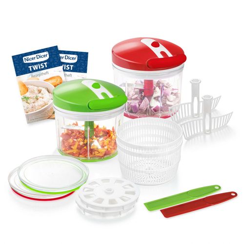 Genius Nicer Dicer Twist (18 Teile) das absolute Allround ...