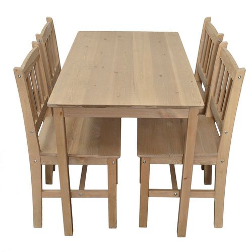 Essgruppe mit 1 Tisch 4 Stühle, Holz Tischgruppe Esstischset Sitzgruppe Esstischgruppe Esszimmergarnitur für 4 Personen, Esszimmergruppe für Küche Essgruppe mit 1 Tisch 4 Stühle, Holz Tischgruppe Esstischset Sitzgruppe Esstischgruppe Esszimmergarnitur für 4 Personen, Esszimmergruppe für Küche