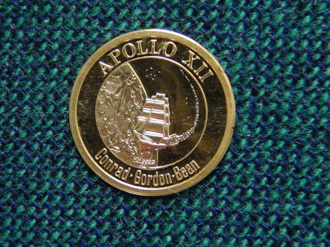 Goldmedaille 1969 Raumfahrt Apollo 12 Pp Kaufen Bei Hood De