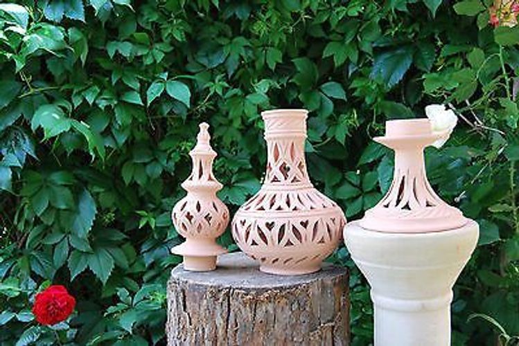Windlicht Lampe Laterne Aus Terracotta Terrakotta 70 Cm Fur Garten Innenraum Kaufen Bei Hood De 