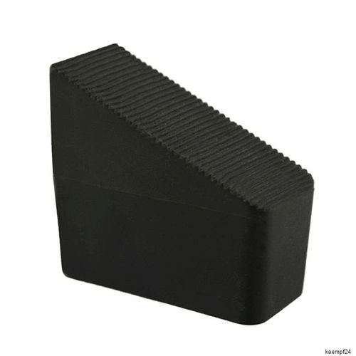 Fusskappe 45 x 20 mm schwarz 23° schräg Stuhlkappen Fusskappen Liege