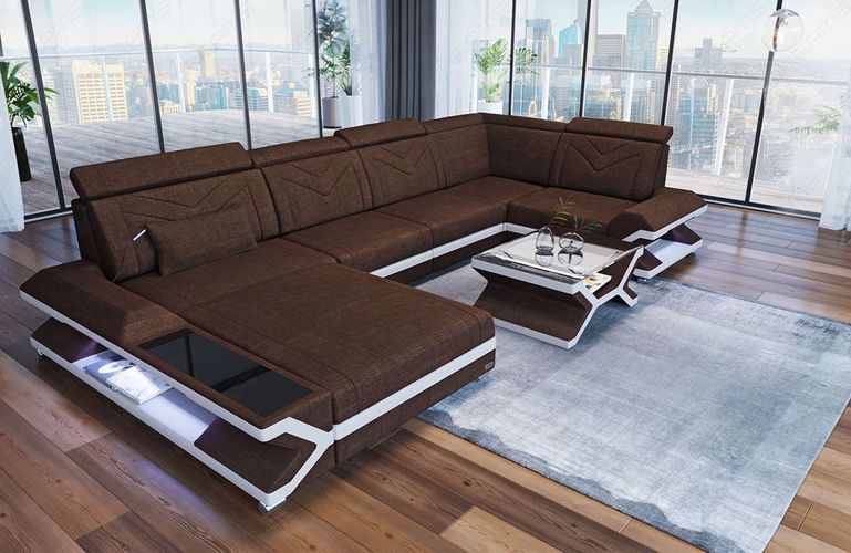 Polster Wohnlandschaft Napoli U Form kaufen bei Hood.de