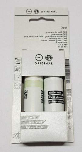 60 42 100ml Opel Lackstift Guacamole Weiss 30r Gua Lack Stift Pinsel Kaufen Bei Hood De