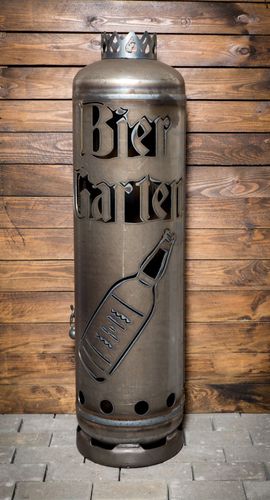 Feuerstelle Biergarten Wirtsgarten Feuertonne mit Tür aus einem