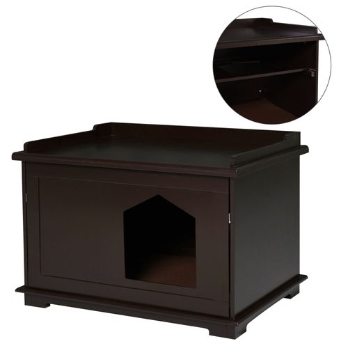 PawHut® Katzentoilette Katzenklo Katzenhaus Katzenschrank für