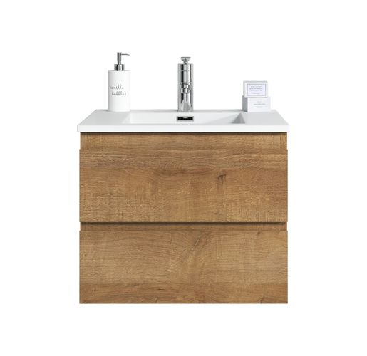 Badezimmer Badmöbel Set Angela 60cm F. oak - Unterschrank Schrank