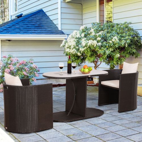 Outsunny® Exklusives Polyrattan Bistro set Balkonset Balkonmöbel kaufen
