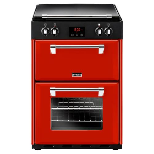 stoves richmond 600 EI Induktion Red/ Chrom elektr Standherd 60 cm