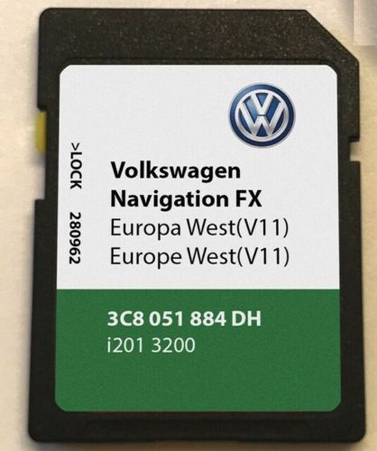 RNS 310 FX V12 SD Navigations KARTE CARD Volkswagen VW Seat Skoda