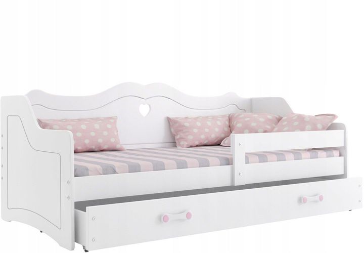 Jugendbett Kinderbett mit einer Schublade und Matratze 160x80 Lila TOP!!!