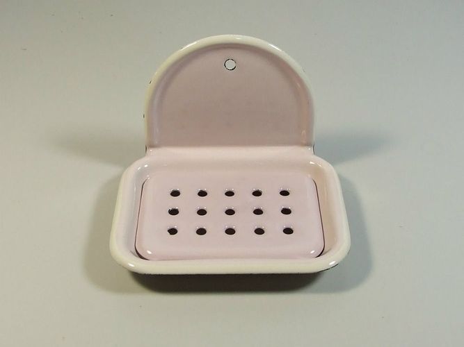 Emaille Email Seifenschale Zum Hangen Wand Seifenablage Seife Rose Landhaus Kaufen Bei Hood De