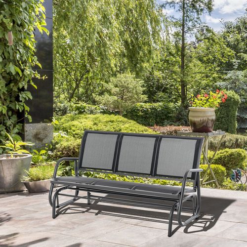 Outsunny® Schaukelbank 3-Sitzer Gartenbank Gartenschaukel Sitzbank