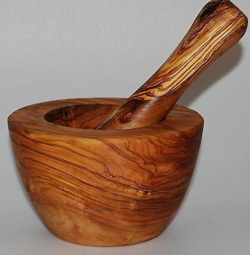 Mega Groß Mörser & Stößel, Olivenholz Küchenmörser Holzmörser ...